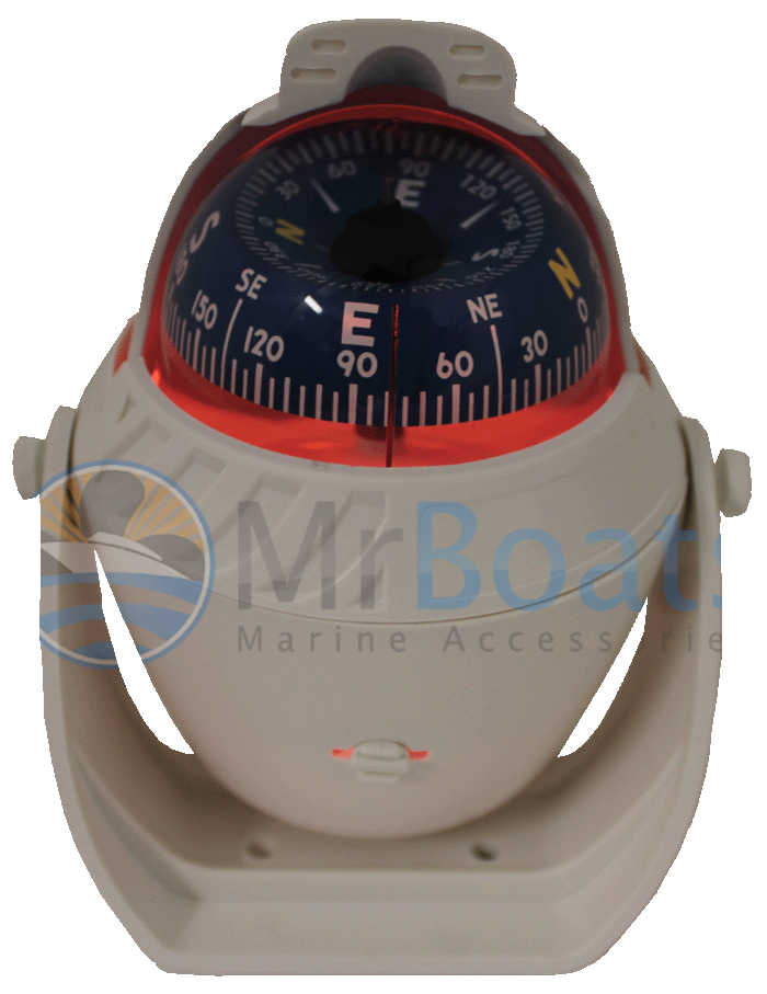 BOAT COMPASS ★ WHITE ★ 12v Illuminated LED Light Suits CARAVAN MARINE TRUCKS NEW Island